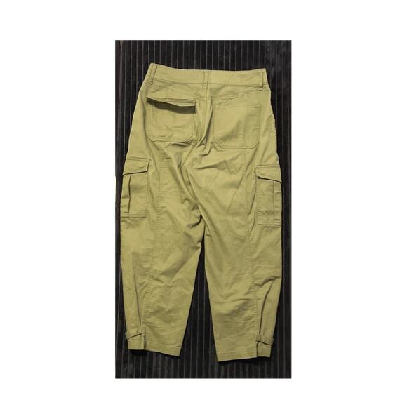 womens Burnt Olive Jessica Simpson Cargo Low Rise Pants size 8 - Picture 2 of 3